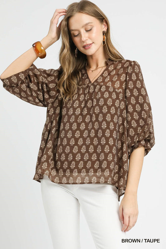 BreezyBloom Blouse