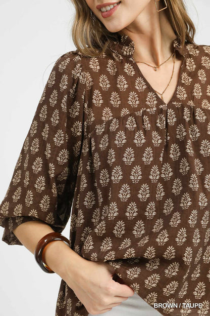 BreezyBloom Blouse