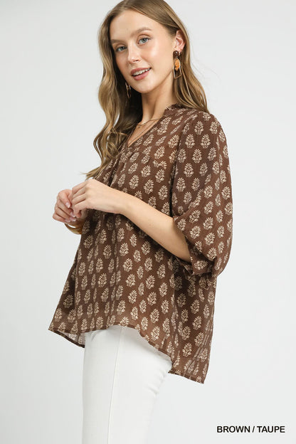 BreezyBloom Blouse