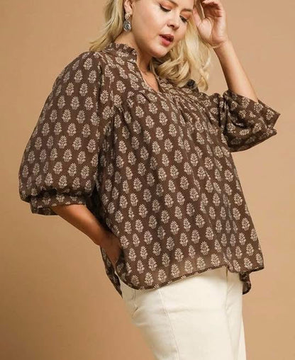 BreezyBloom Blouse